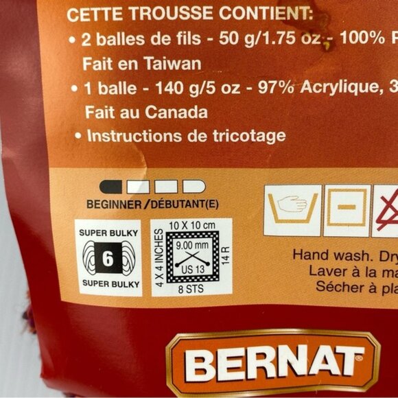 Bernat Cool Scarf Kit for Red Knit Scarf NEW - Picture 5 of 9